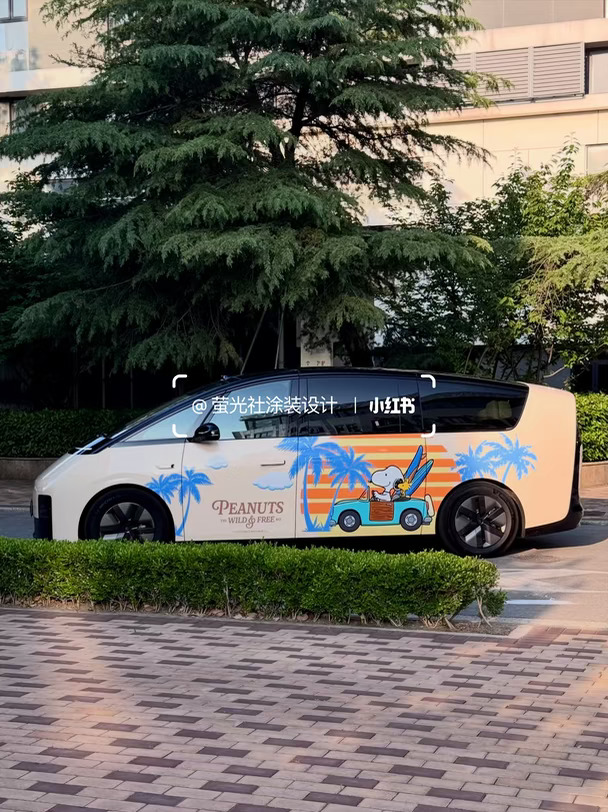 绝了❗️MEGA史努比双面海岛痛车🌴