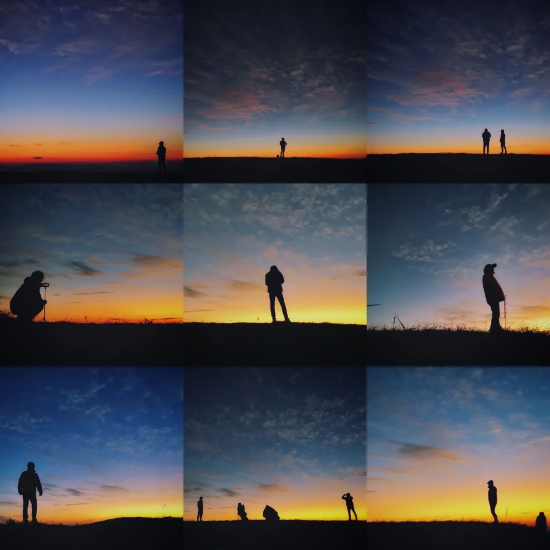 韶关新丰县风车山日出