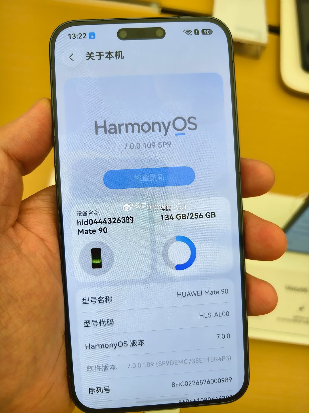 华为mate90
华为​mate90 Pro
​华为mate90 Pro Max
​​​​​Rear  Camera & Front Camera  ​
