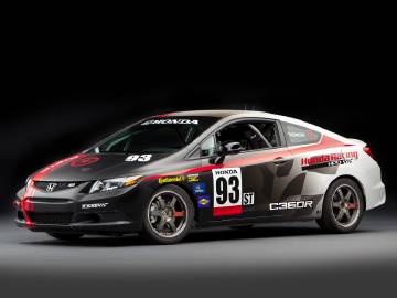 Honda Civic Si Coupe Racecar Compas...