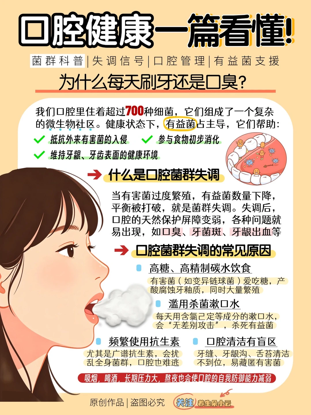 每天刷牙还是口臭？是你的口腔菌群失衡了！