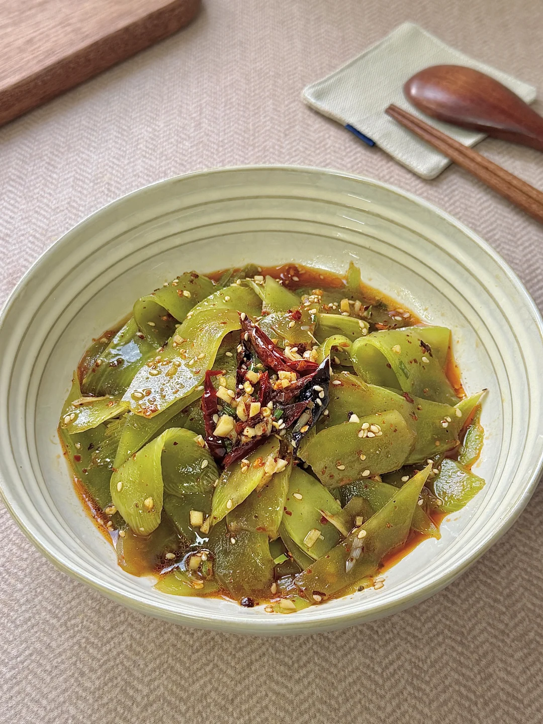 炝拌莴苣太太太好吃了🤤脆脆的好开胃🥒