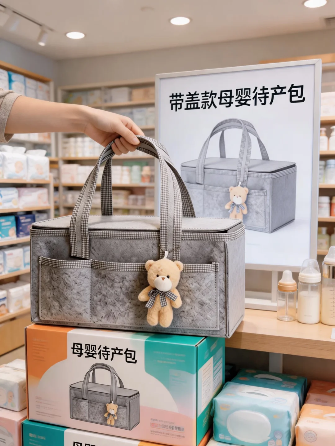 姐妹们！期待已久，带盖毛毡收纳篮多色上新✅