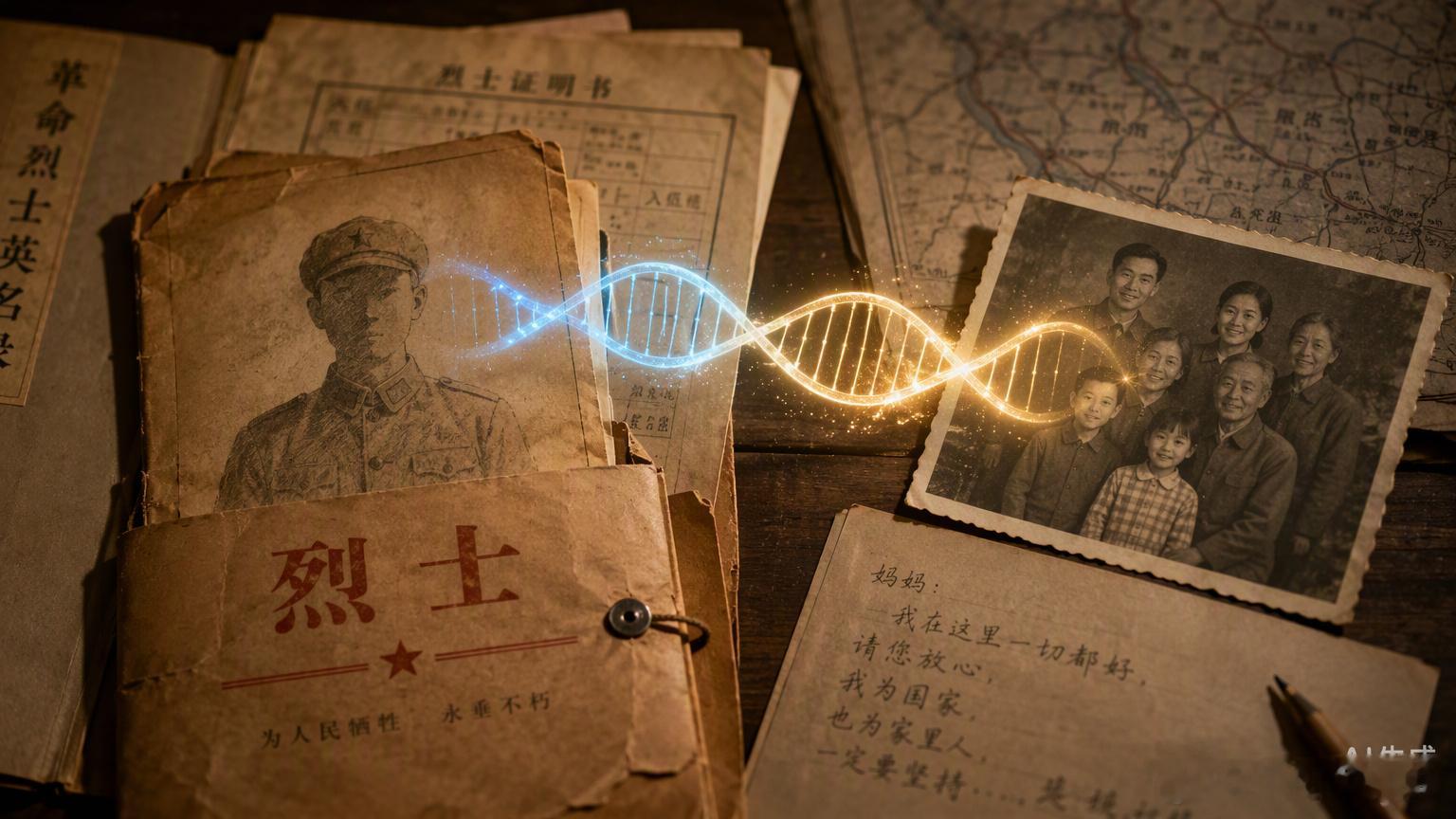 以前觉得寻亲是电视剧里的桥段，现在才知道科技已经能让无名烈士“开口说话”。

看到新闻里用DNA技术帮“玉兔烈士”寻找亲人，心里突然被戳了一下。那些在战场上没来得及留下名字、甚至没留下一张完整照片的年轻人，终于在几十年后有了回家的可能。

山河永念，不只是记住一个宏大的概念，更是不让任 ​