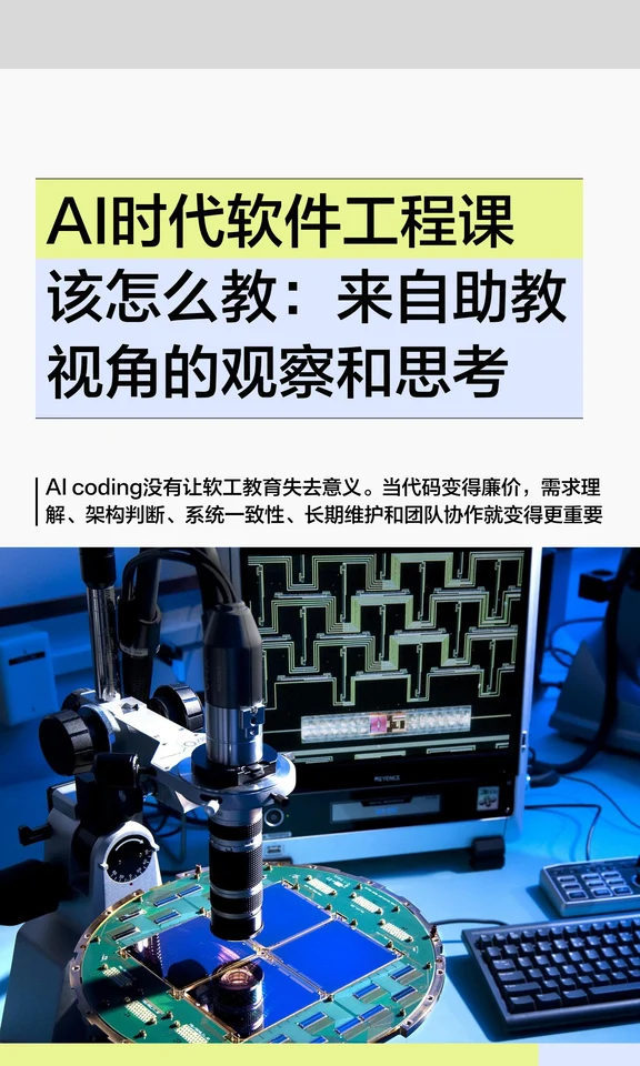 AI时代软件工程课该怎么教：助教视角的观察