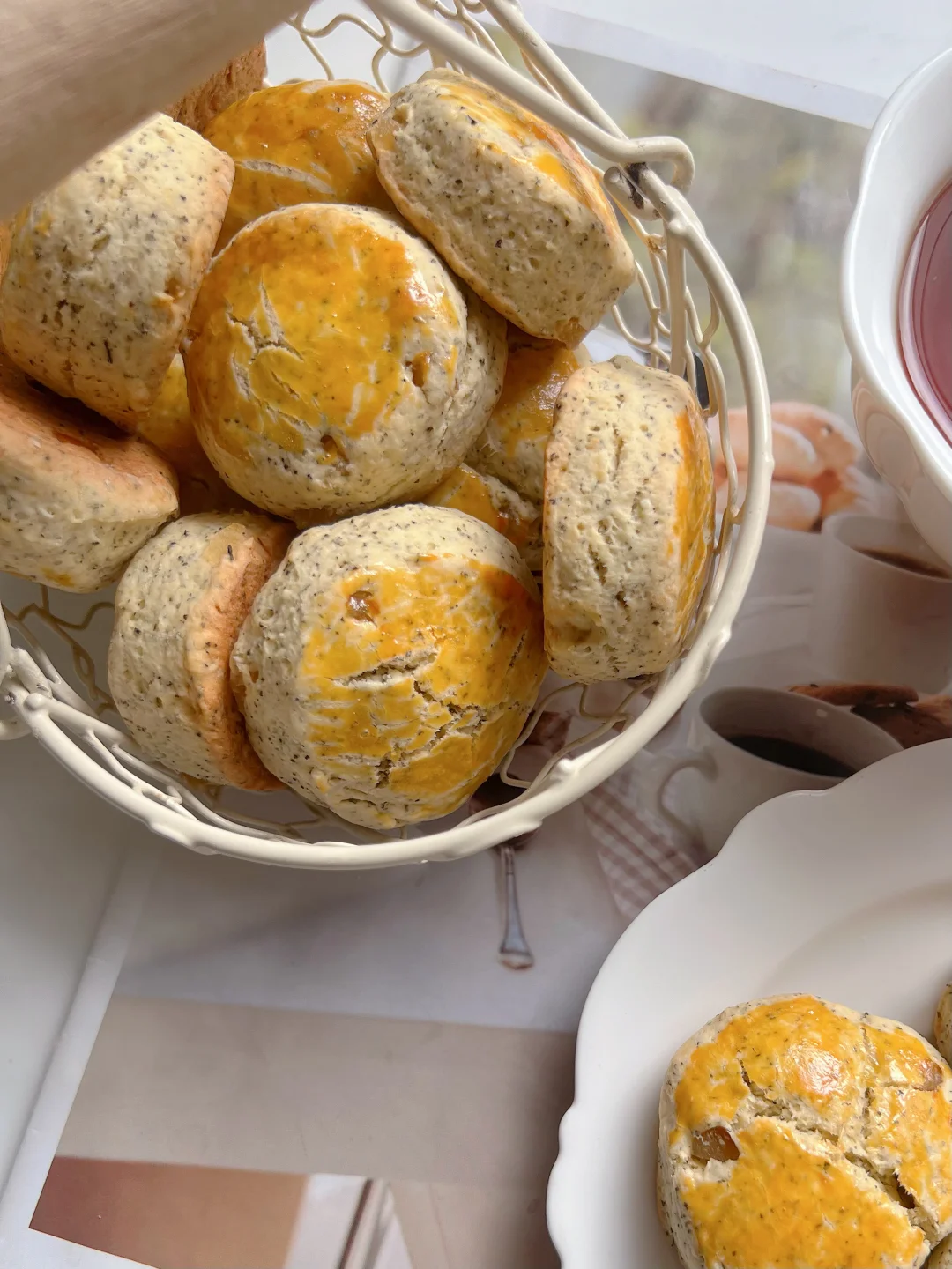 伯爵红茶橙皮丁司康绝了👍满屋子的香气