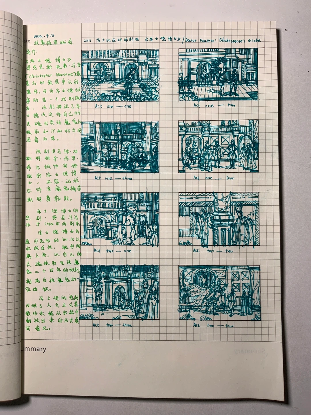 《浮士德博士》——舞台设计——故事板练习