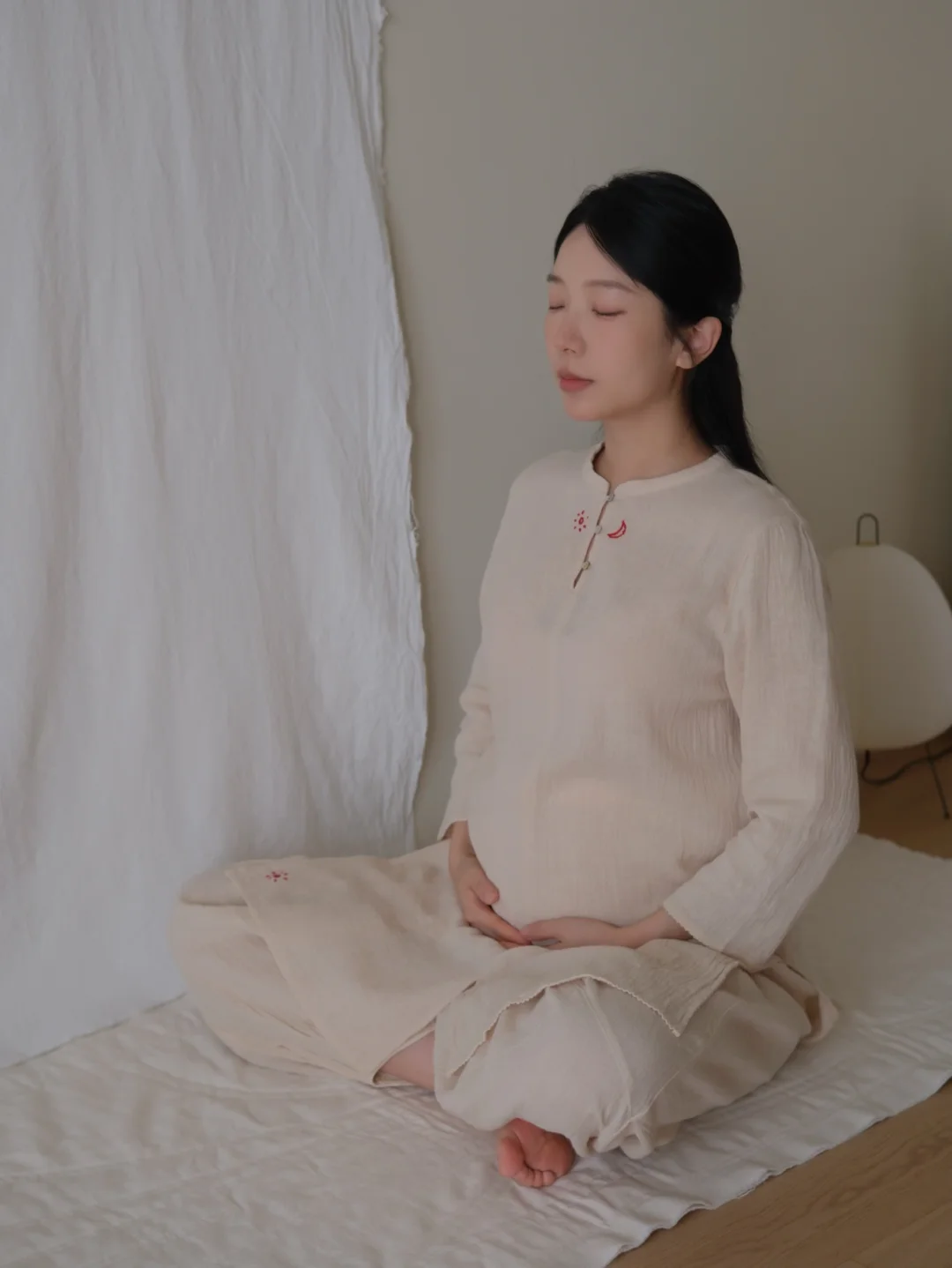 孕28周｜居家瑜伽练习 感恩我的身体