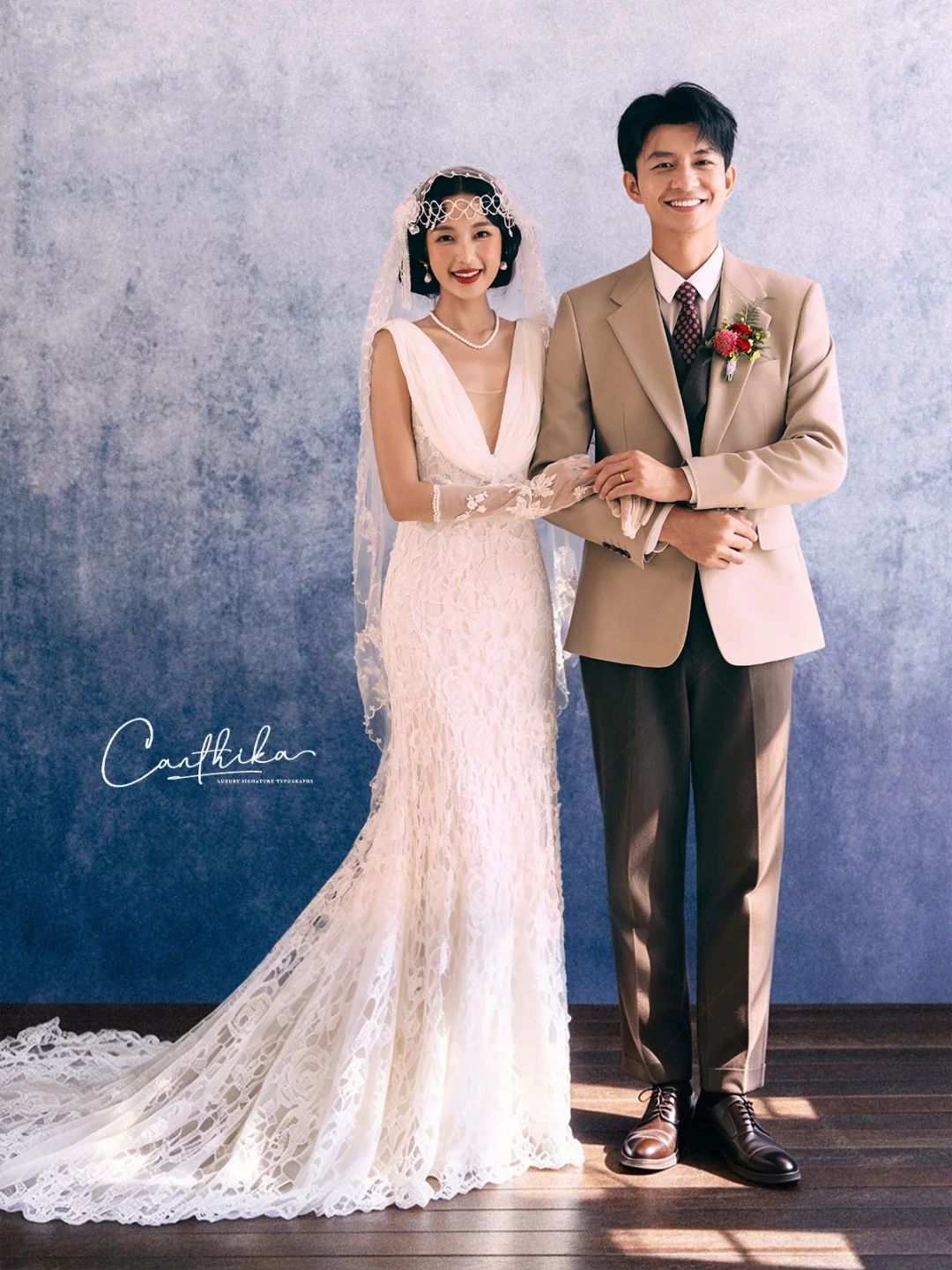 不喜欢跟风❗拍了小众高级的复古胶片婚纱照