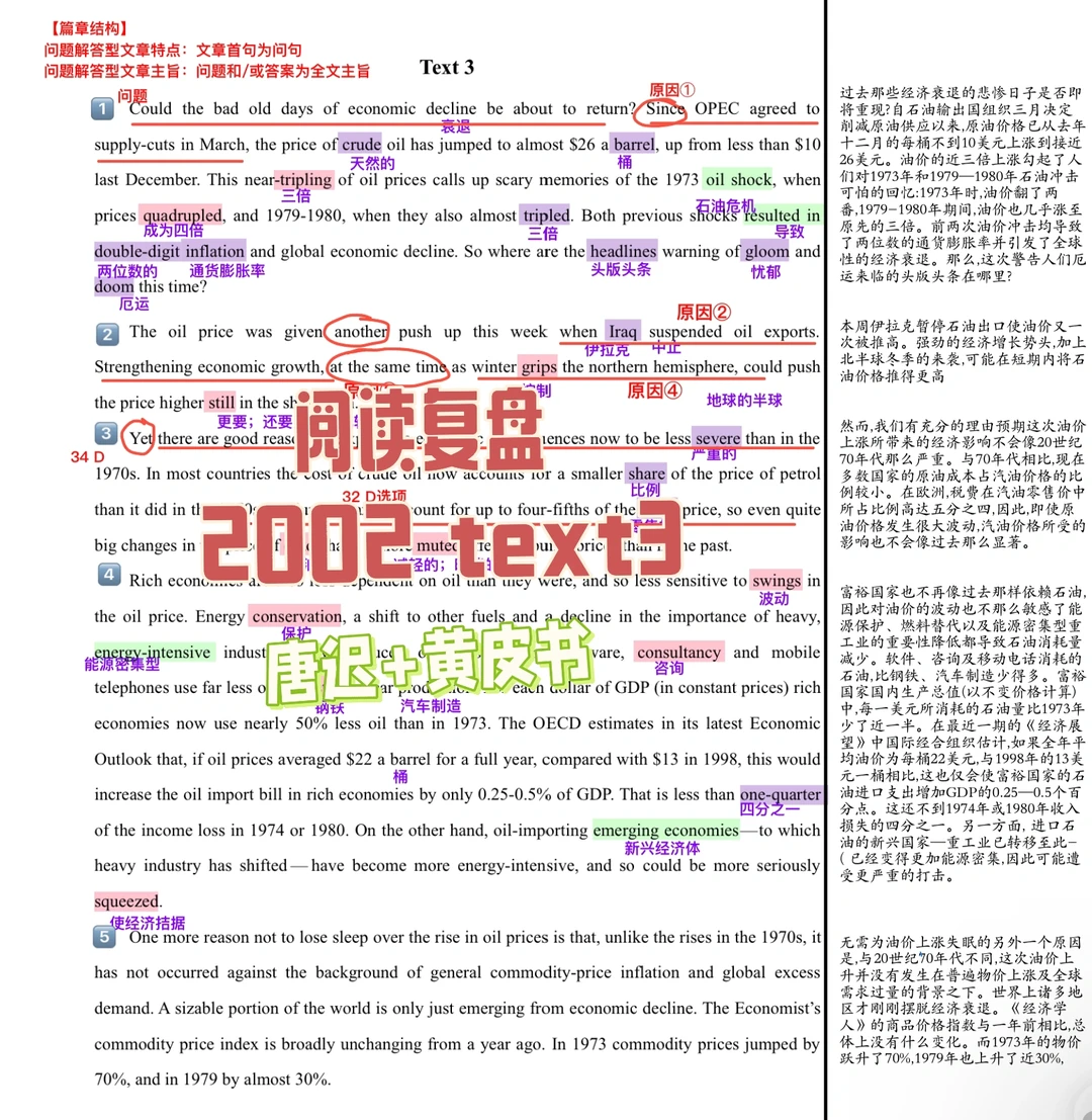 英一阅读复盘｜2002 text 3