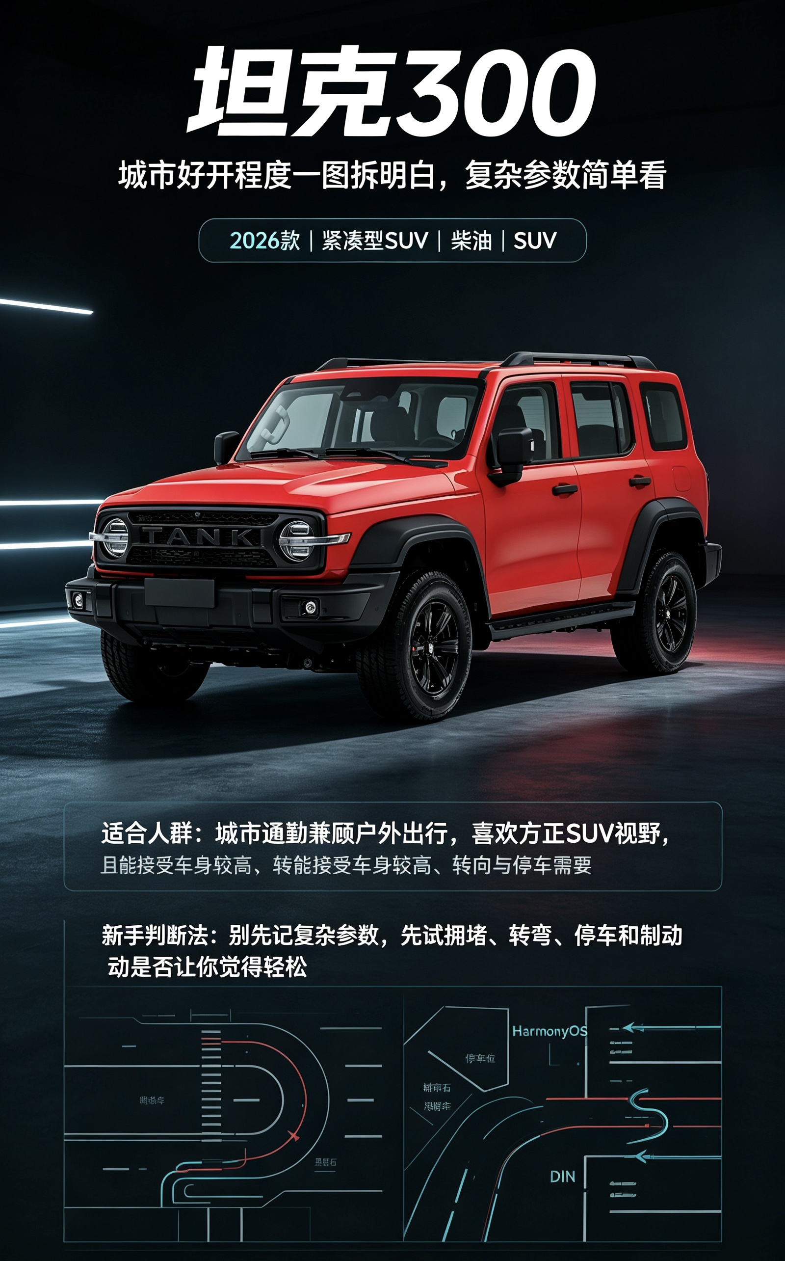 坦克300：市区代步到底好不好开？