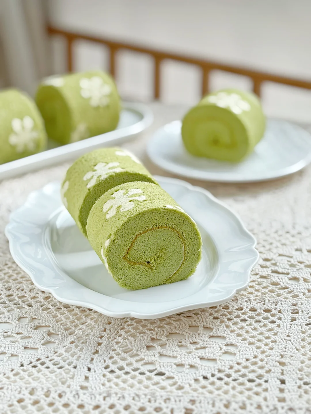 中午做好的蛋糕卷，差点儿忘了拍照