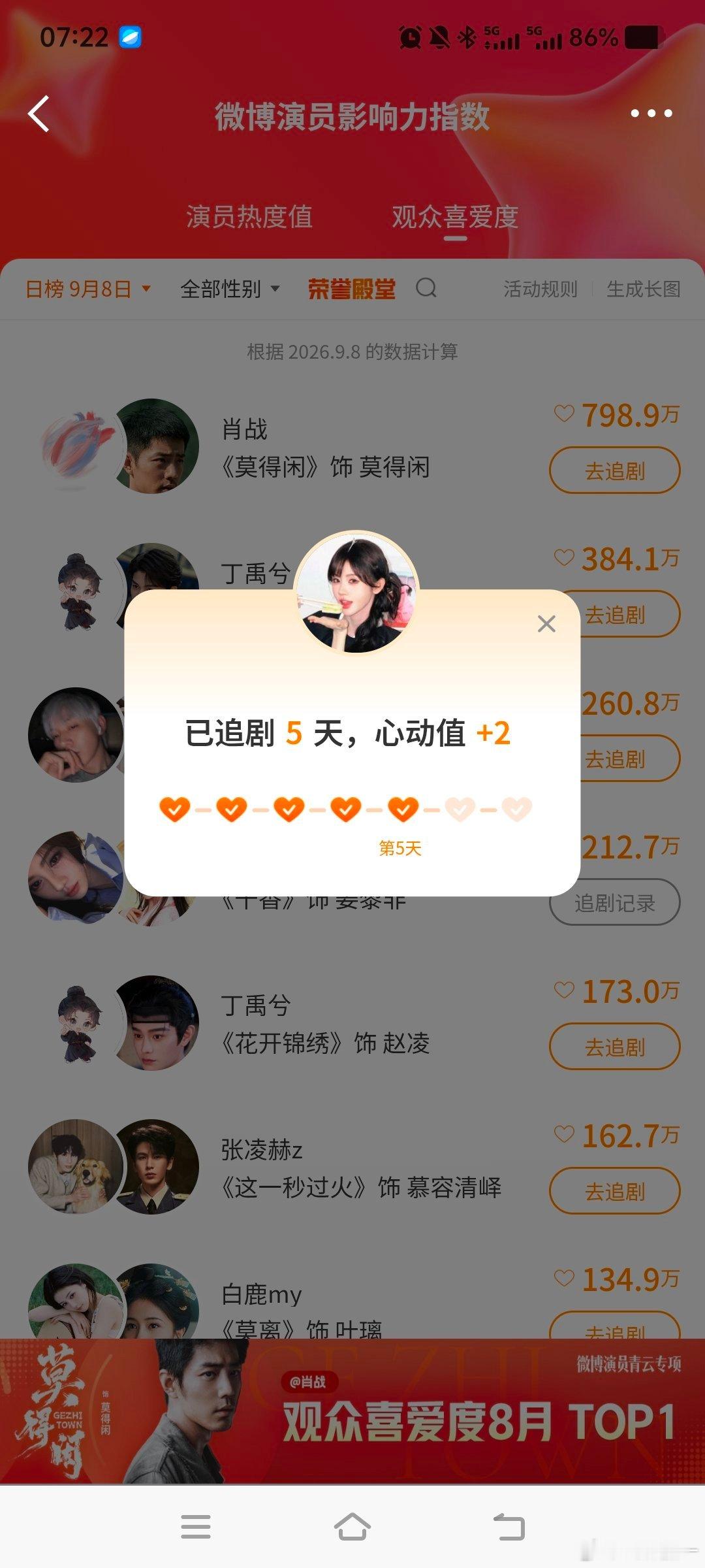 #鞠婧祎露芜衣# 🍊#鞠婧祎姜黎非#

9.8任务
🎶榜✅
微指✅
艾漫✅
寻艺✅
百度✅
煮娱✅  
贴吧✅ ​