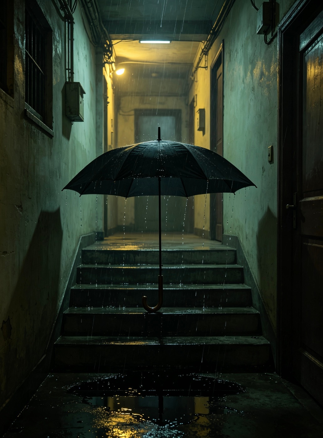 《雨夜黑伞 》 我租的老城区公寓，常年浸在连绵阴雨里，潮湿阴郁，终年不...