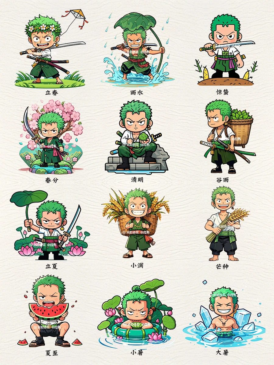 🏴‍☠️草帽海贼团-索隆24节气头像来啦