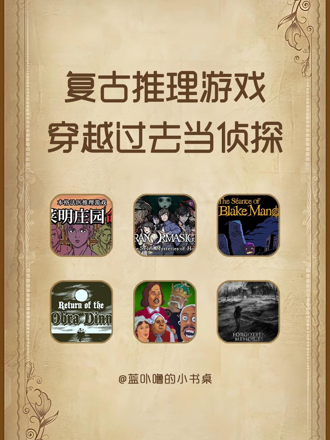 侦探DNA动了❗谁不爱复古推理游戏🗝️