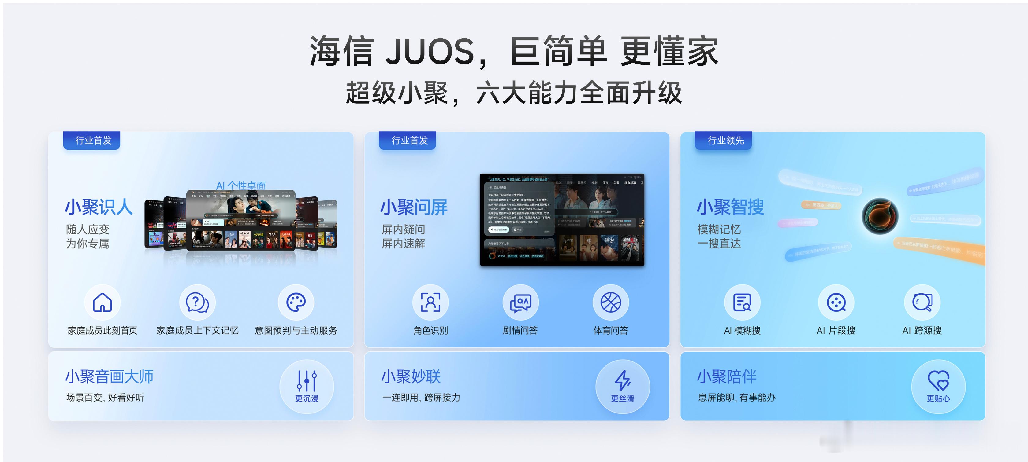 追剧党狂喜！再也不用看到陌生演员就暂停掏手机！海信JUOS这个超级小聚...