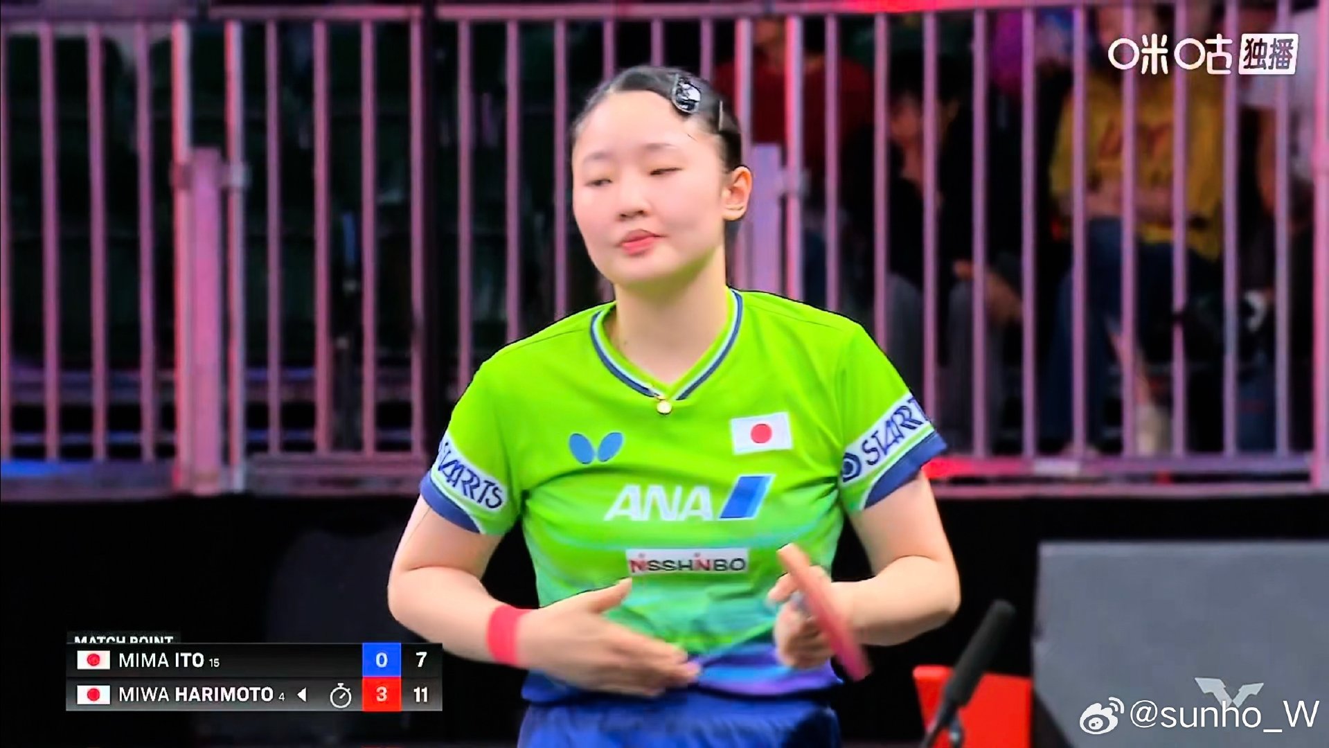 [超话] 2026美国大满贯 女子单打16进8 张本美和3:0伊藤美诚...