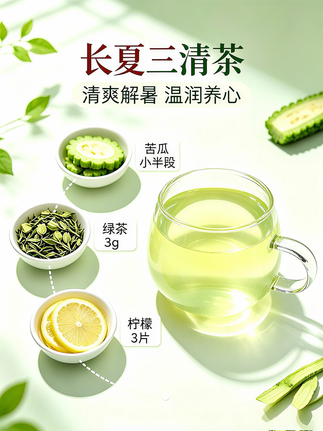 夏日神仙三清茶✨梅子青色仙到犯规