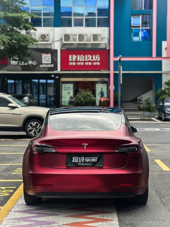 Model 3 染了一身罗曼尼红 低调又