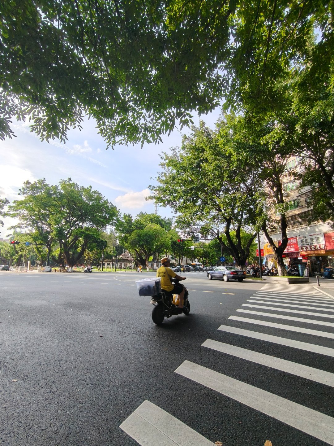 中山确实是很适合city walk阿 树都是两边很多很高 建筑也是很美...