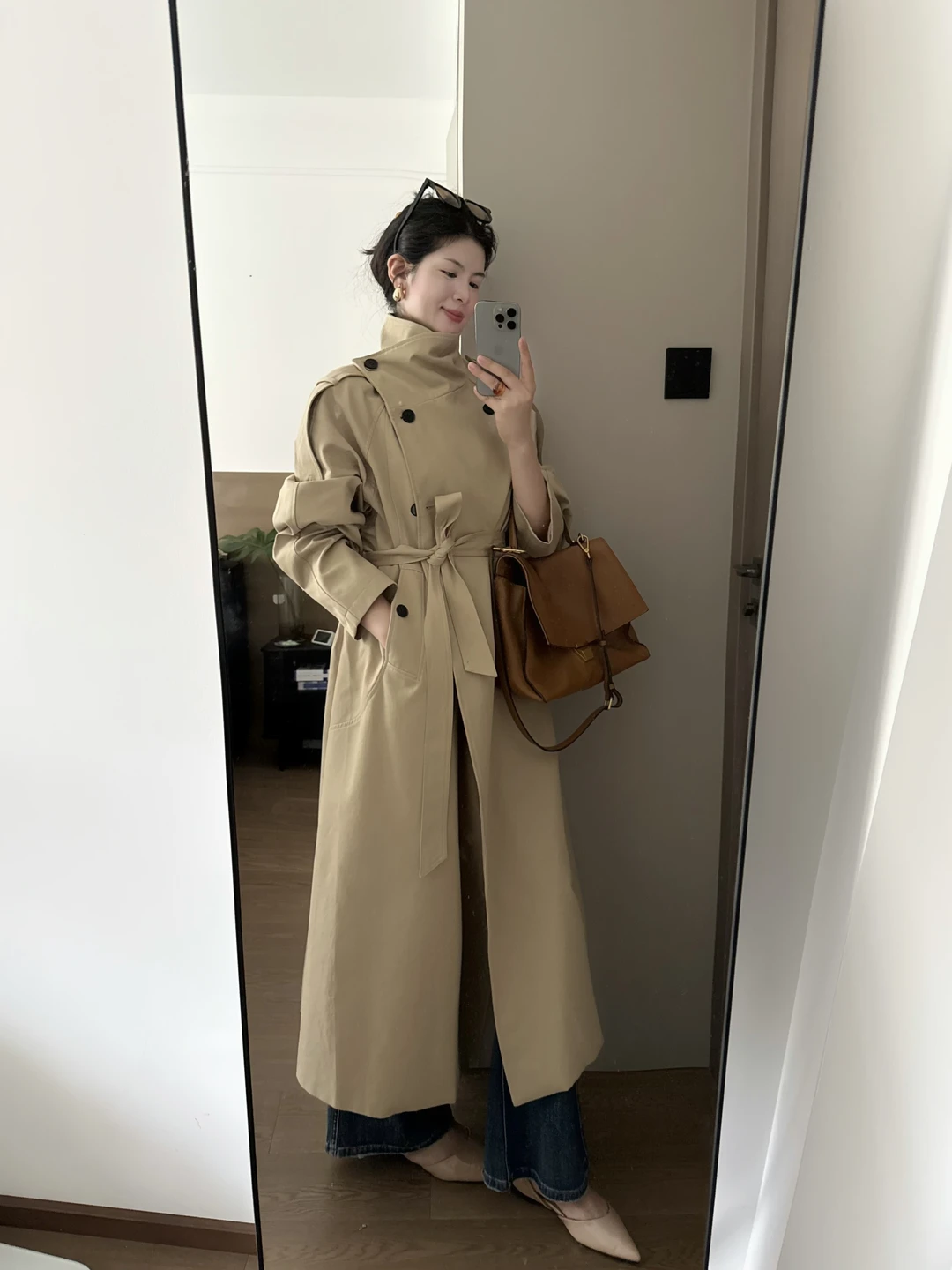 还是卡其色风衣好看！