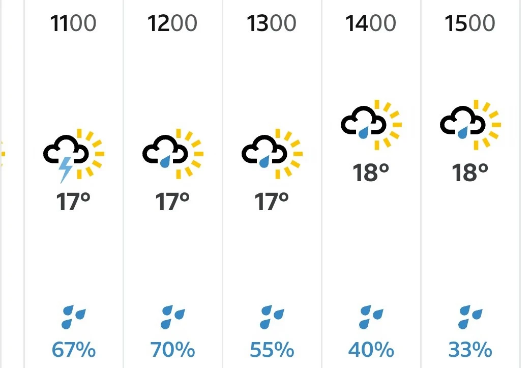 赞德沃特赛道今天的天气情况…会有一定下雨🌧概率
#F1#2026F1荷兰大奖赛