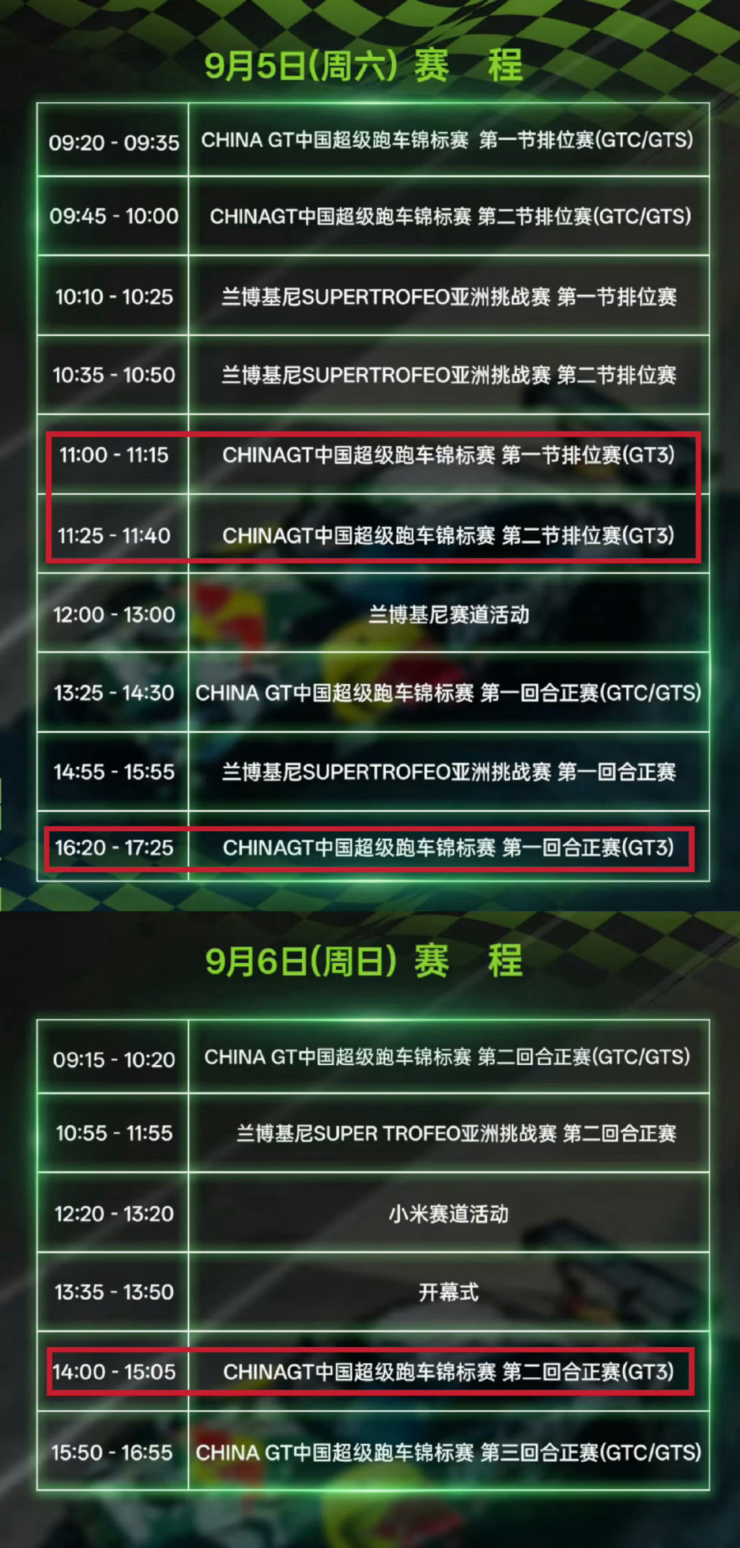 哇，赛车时间出来了，期待我可以看到摘了头盔的王一博[捂嘴哭][捂嘴哭] ​