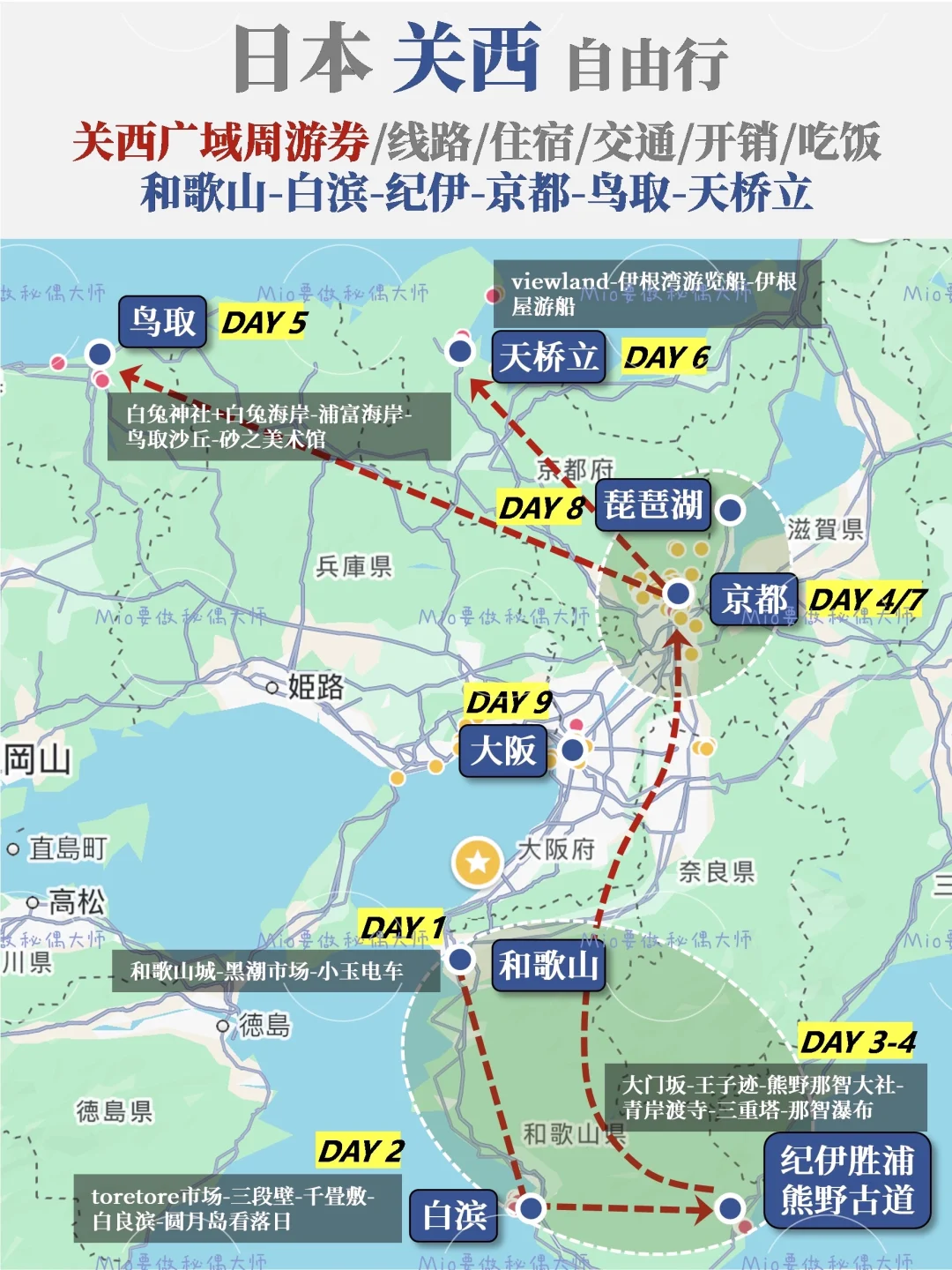 关西广域踏破关西周边🌊和歌山/鸟取/天桥立