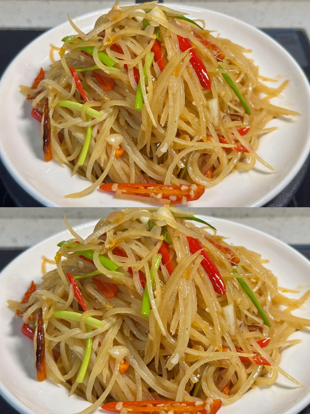 巨开胃的酸辣土豆丝 真的吃不腻 太费米饭了