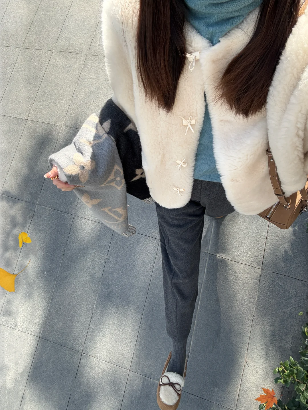 软糯保暖的降温穿搭❄️冬天不露腿也很美🩵！