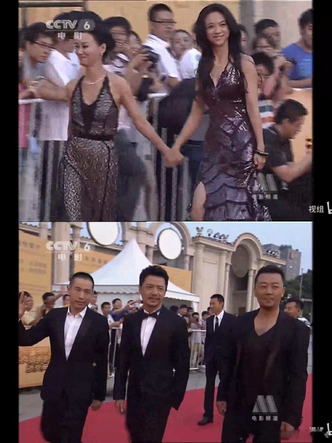 2011第十四届华表奖老段汤唯并排坐中间隔着一个位置。不得不说这场段奕宏太帅了，汤唯太美了！ ​