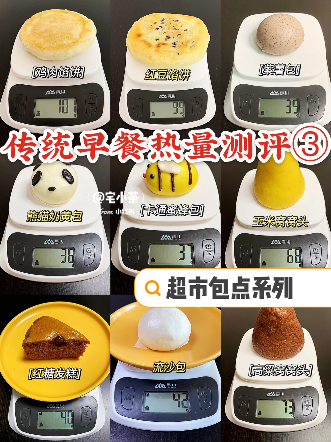传统早餐热量测评③红糖发糕、流沙包……