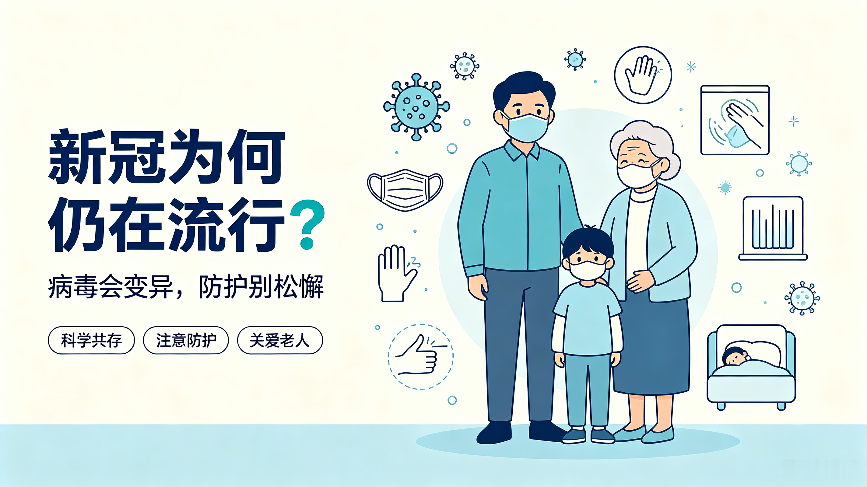 不是已经放开了吗？新冠为什么依旧还在流行？
 
不少人会有这样一种感觉，好像新冠已经离我们远去。身边很少再大规模封控，新闻里也很少集中报道，于是很多人以为病毒已经消失了。
 
可现实是，依旧时不时有人发烧、咽痛、浑身酸痛，检测出来还是新冠阳性。为什么过去了这么久，新冠还没有彻底消失？
 
首先，病毒