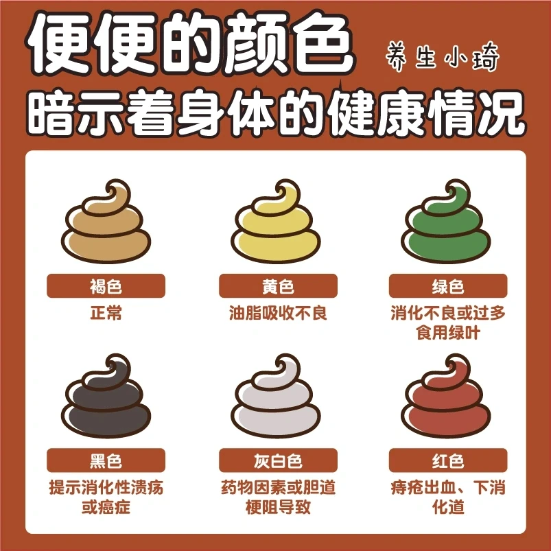 🧐拉完粑粑回头看｜颜色暗示身体健康状况💩