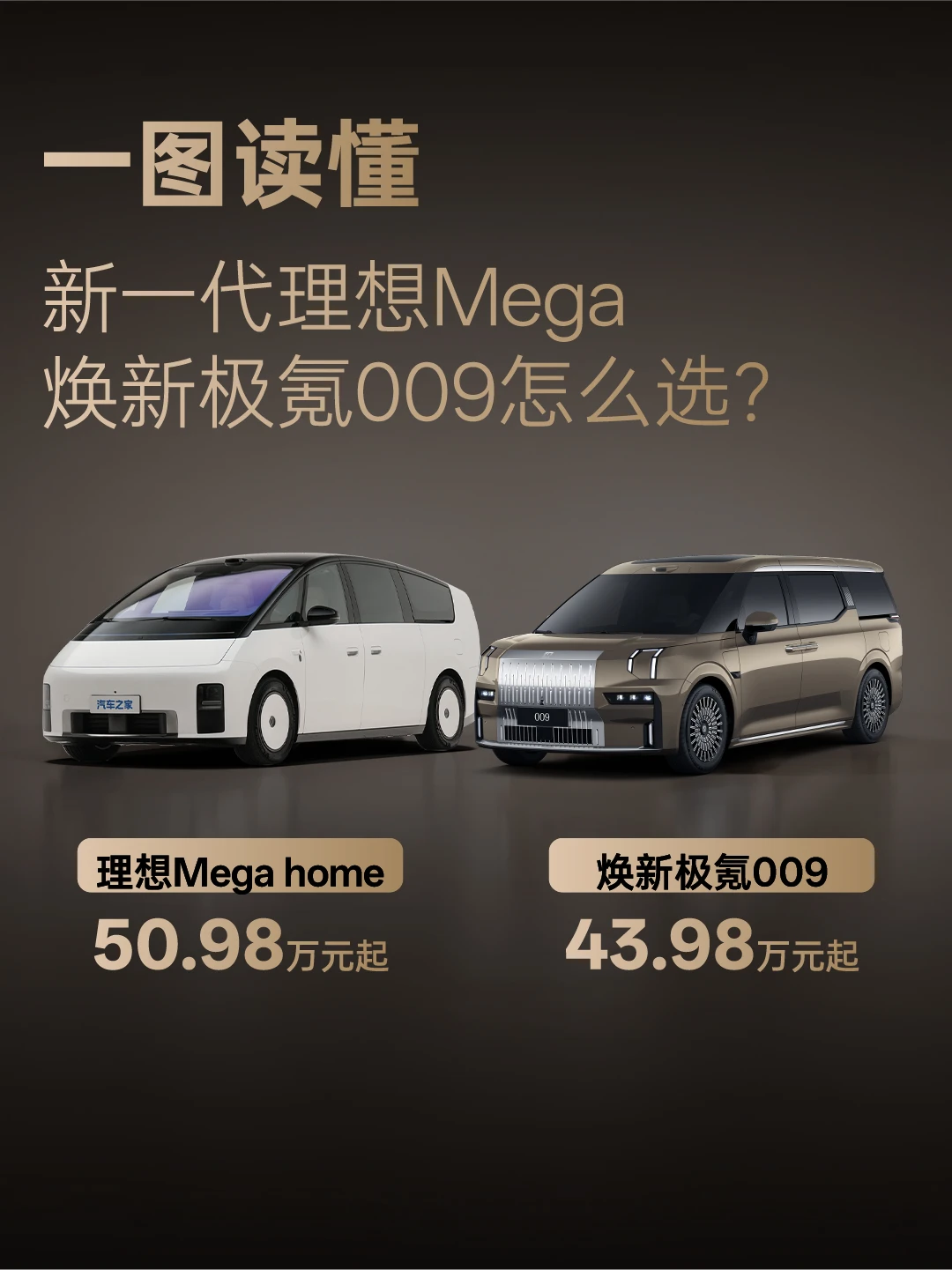 家用商务怎么选极氪009理想MEGA看完不纠结