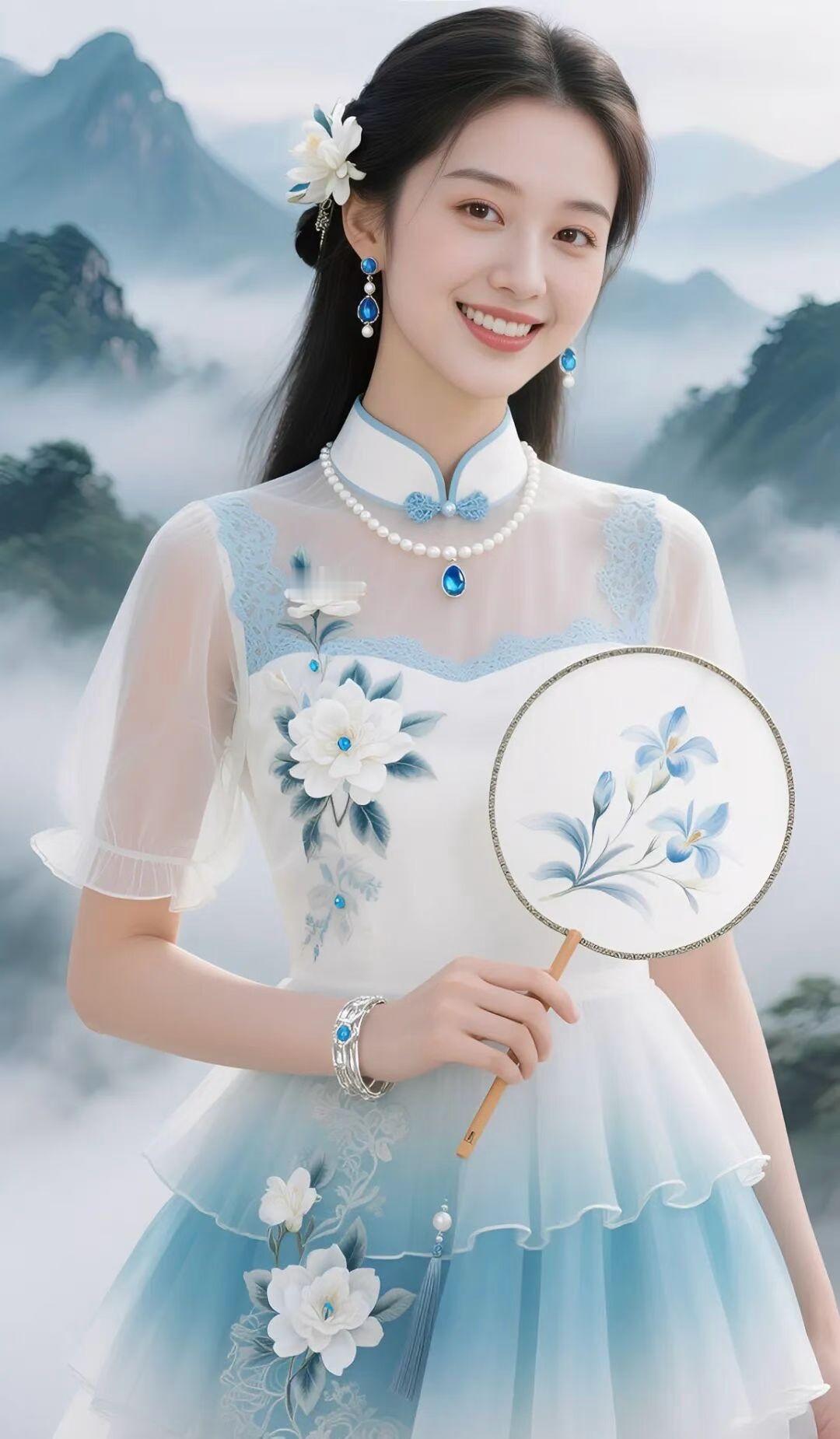 ‌鹊桥仙·清甜美女  ‌春烟染黛，秋漪凝露， 素雪肌肤初塑。‌ ‌柳腰...