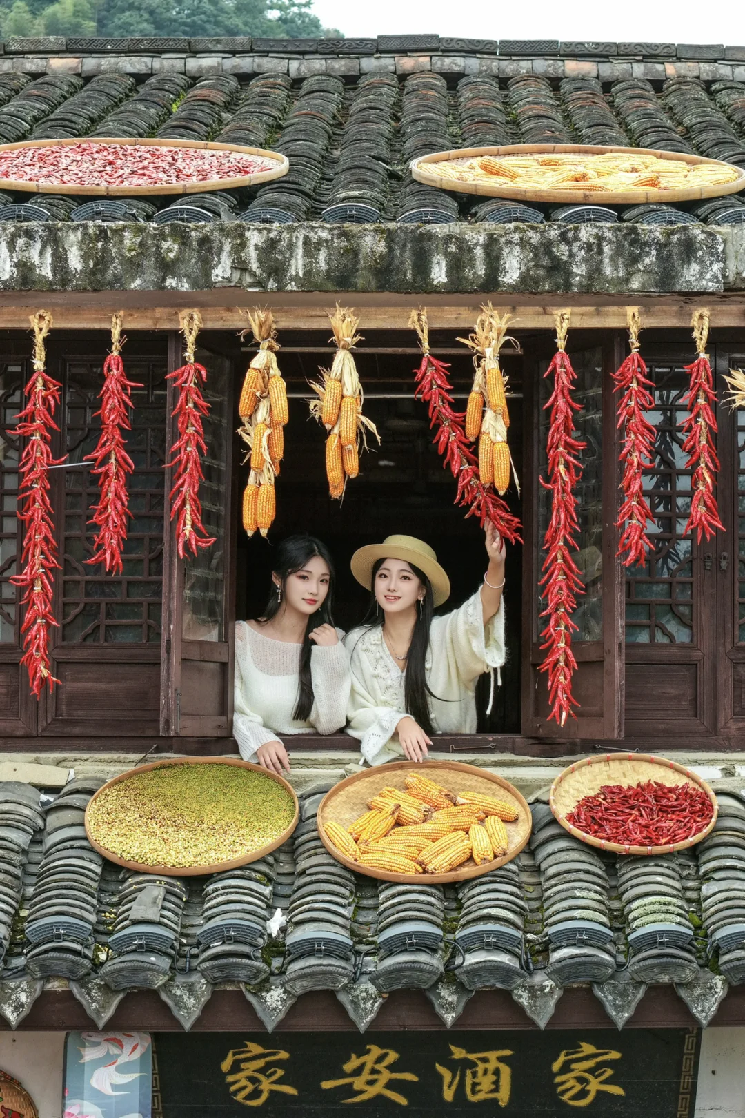 来柿林晒个秋🍂|四明山的热闹一点不输篁岭