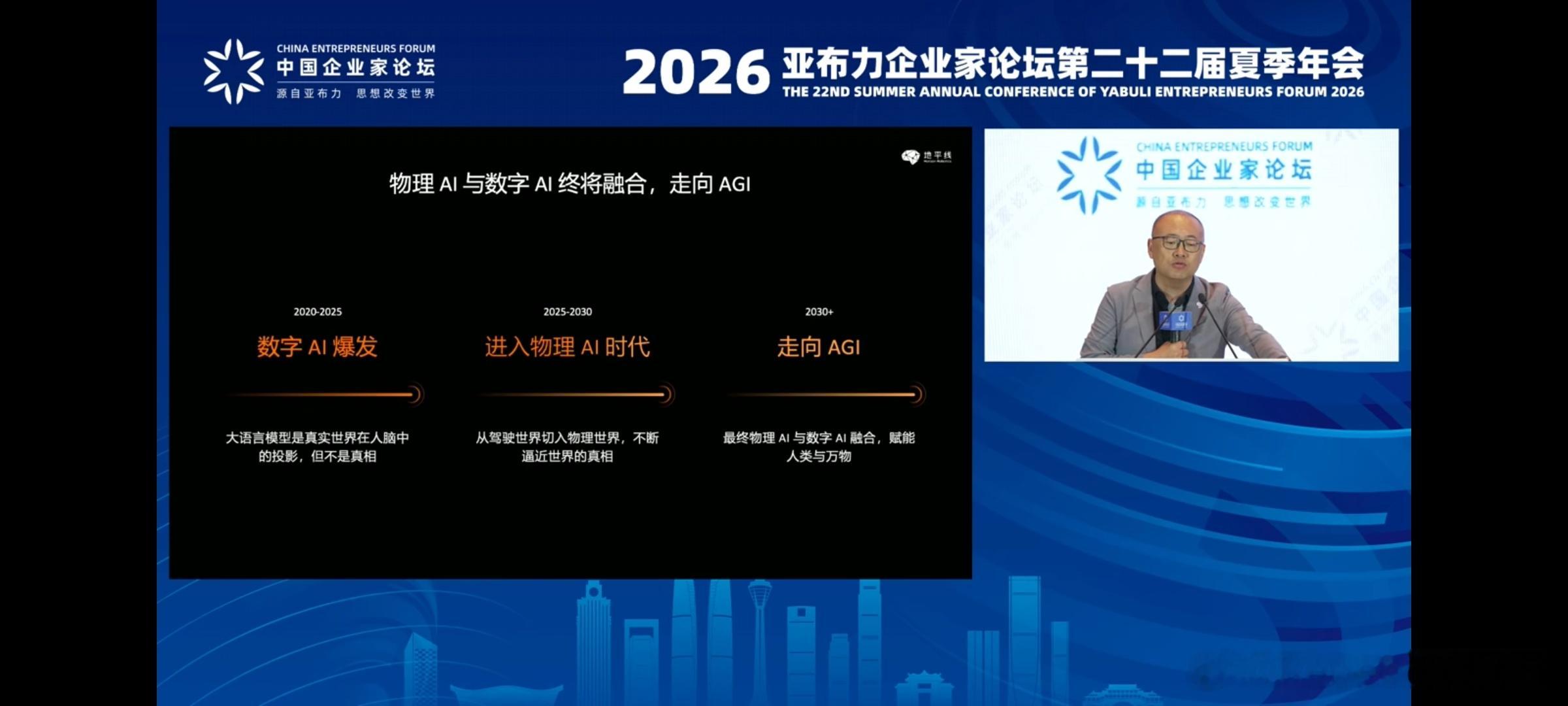看完亚布力企业家论坛直播啦，刚才新增加了两位理事，一位是地平线创始人余凯博士，一位是中国生物制药CEO谢承润先生，他们都做了演讲，还有沃尔沃五月份刚就任的大中华区总裁兼CEO段建军先生。
具体演讲内容就不说了，印象比较深的是谢承润他的中文表达能力也非常强，完全没有在国外长大并且接受教育 ​