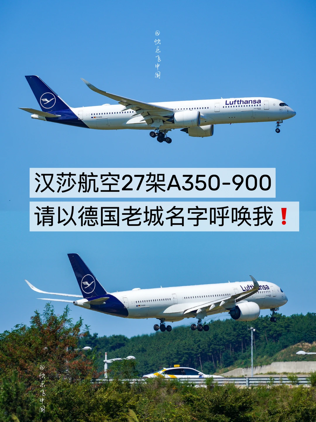 汉莎航空27架A350-900【德国城市】主题飞机❗️