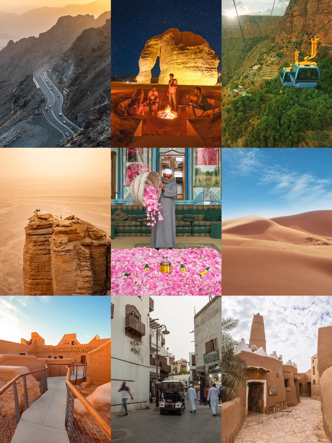 轻松get签证‼️沙特秘境之旅，解锁五大必游地