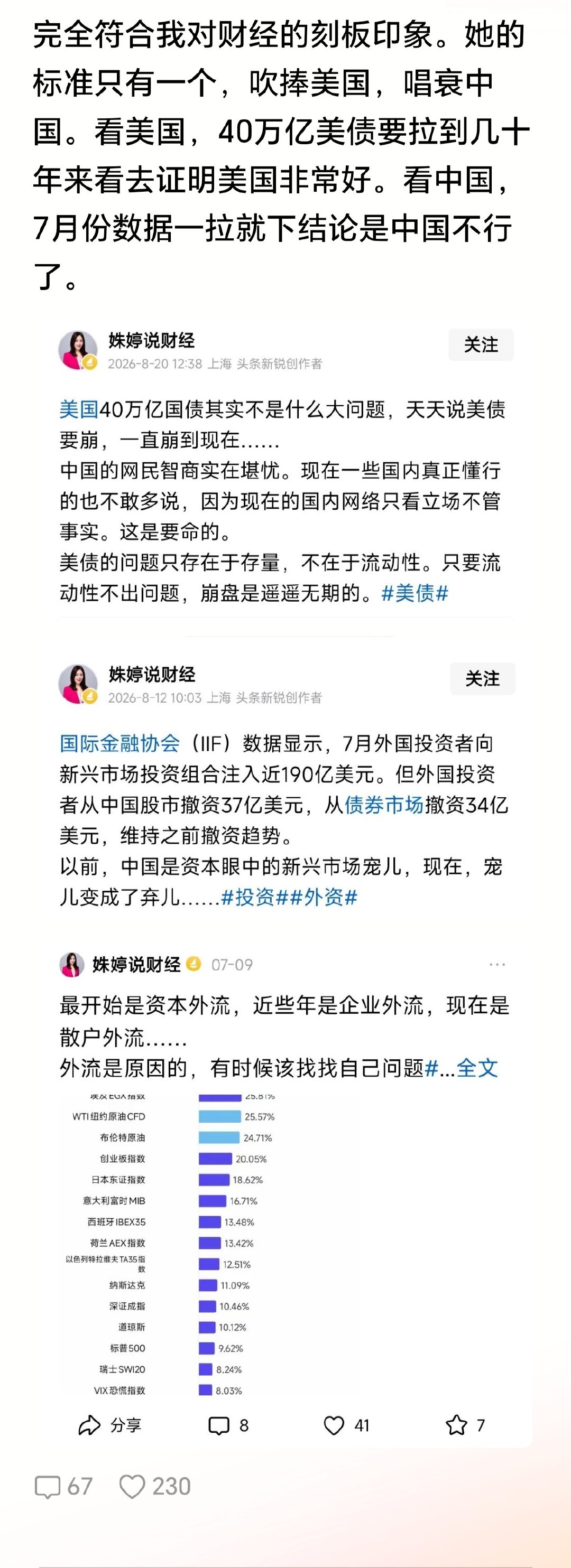 美债的根也不在流动性，在他的军事，美国连输几场仗试试，基地被彻底赶出中东再试试 ​