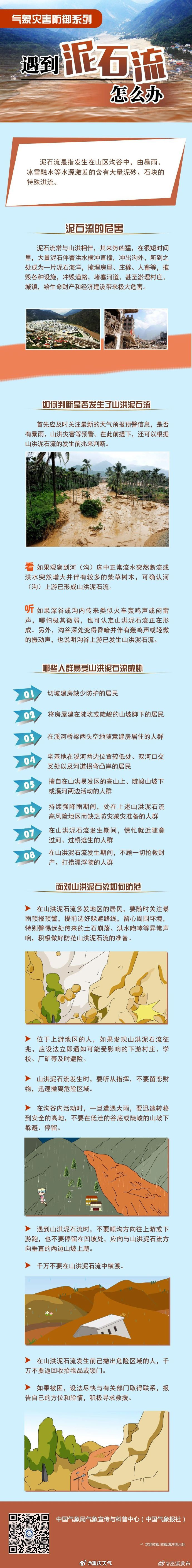 #群防群治百日攻坚#科普| 遇到泥石流怎么办？ ​