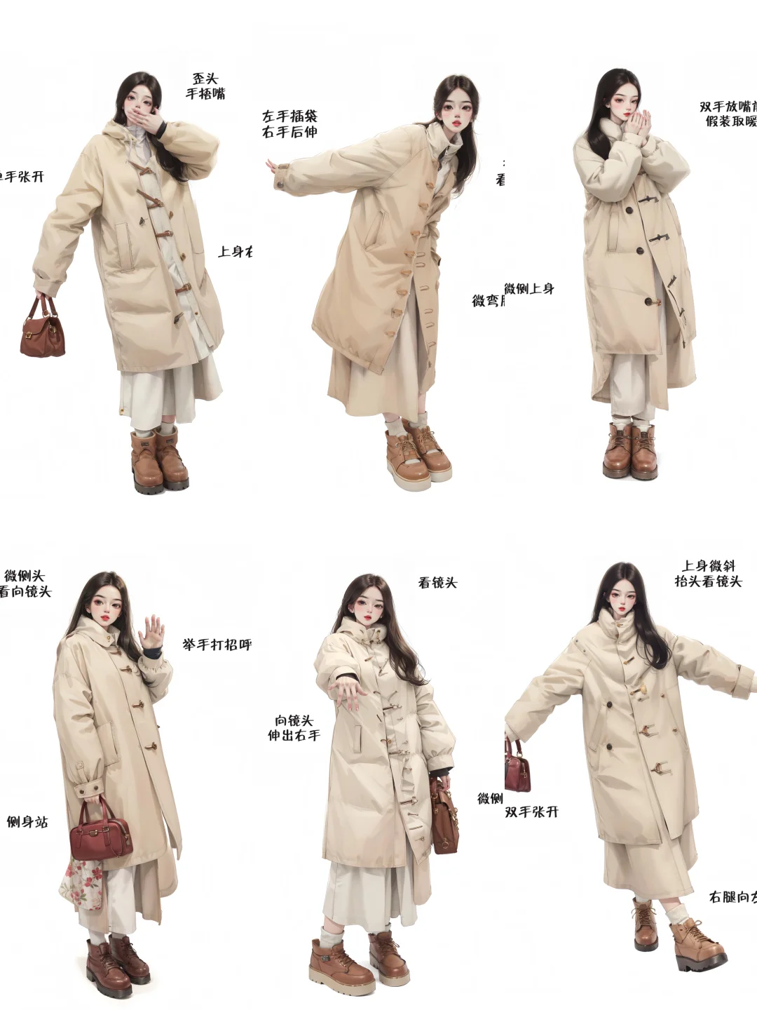 冬季氛围感拍照姿势｜穿得再厚也要出片～