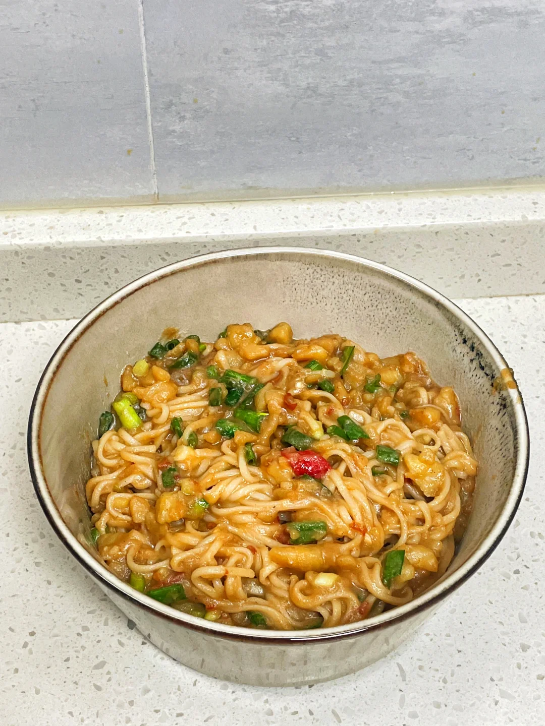 黏糊糊的土豆泥拌面，附详细做法～