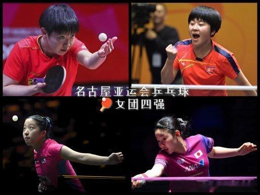 #乒乓球# 
亚运乒乓球女团四强落位！中日朝韩争夺两张决赛门… ​