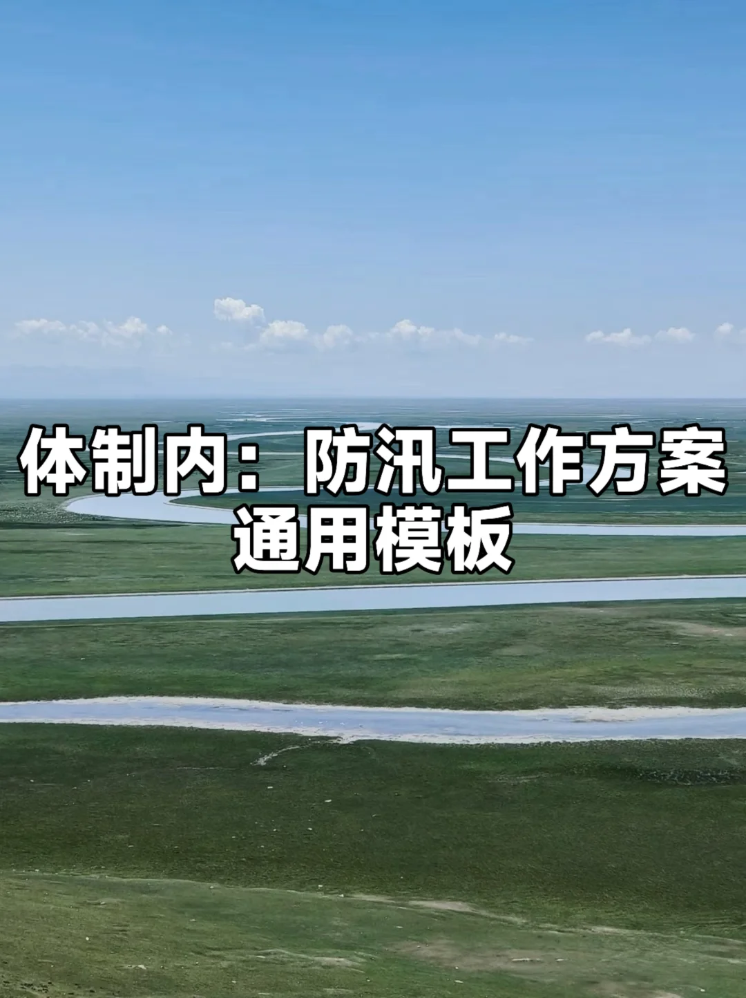 体制内：防汛工作方案通用模板