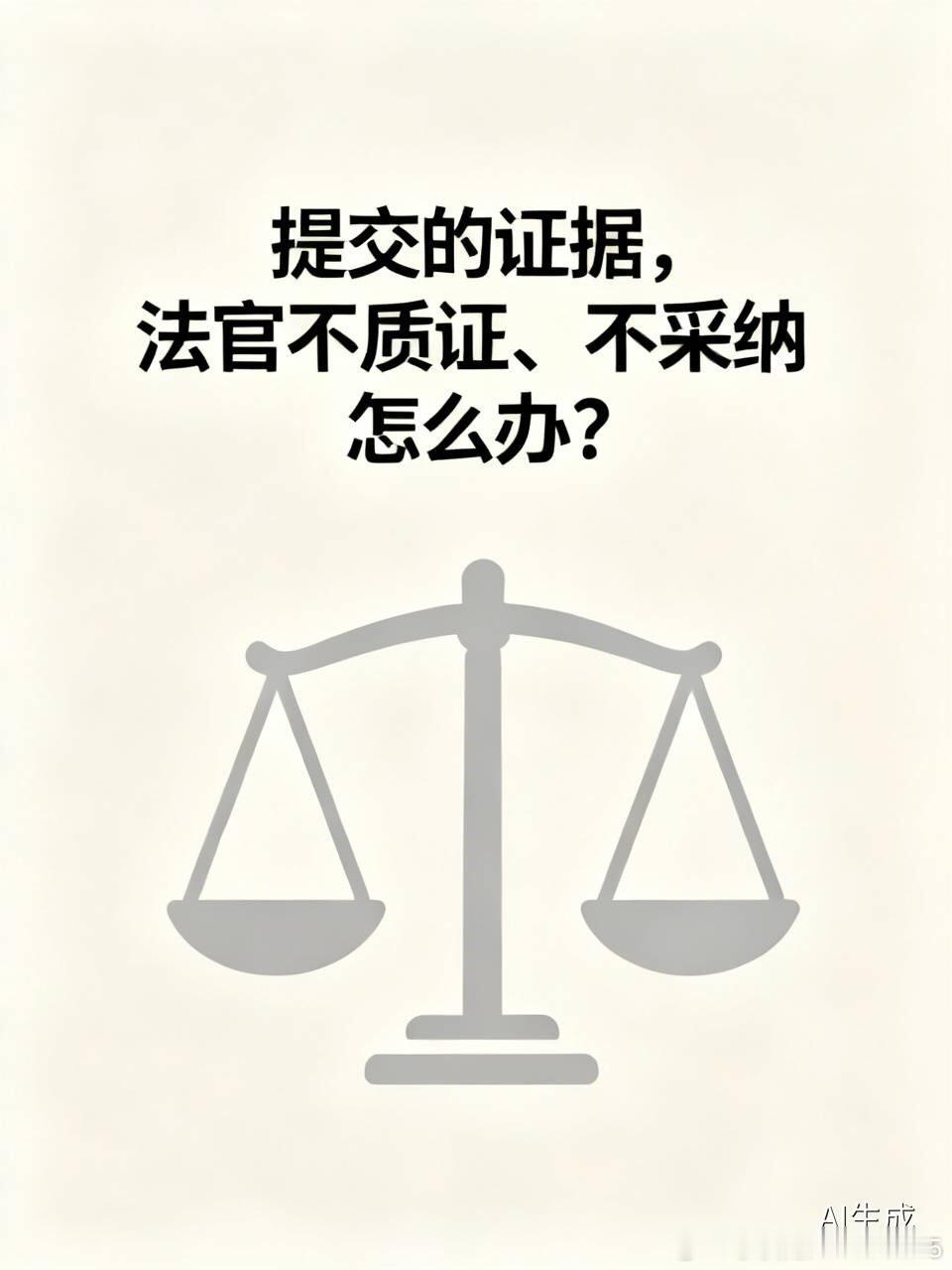 提交的证据，法官不质证、不采纳怎么办？

不少当事人辛苦收集关键证据提交法院，结果判决书里对这份证据只字不提，既不采信，也不说明不予采纳的理由。

这种情形的法律后果

1. 属于审判程序违法
裁判文书应当写明证据采信或不予采信的理由。已经质证的关键证据，法官完全不回应，属于程序瑕疵。二审 ​