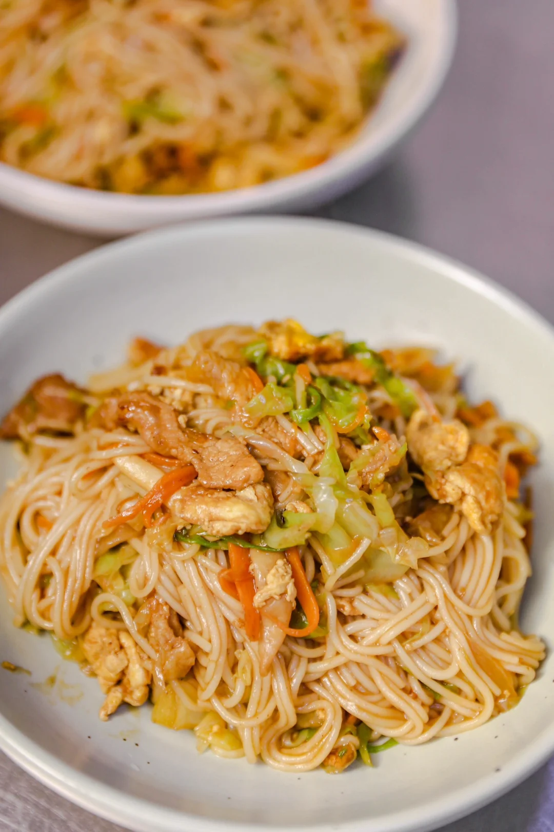 坚持做1000种面不重样（241）蚝油时蔬炒米粉