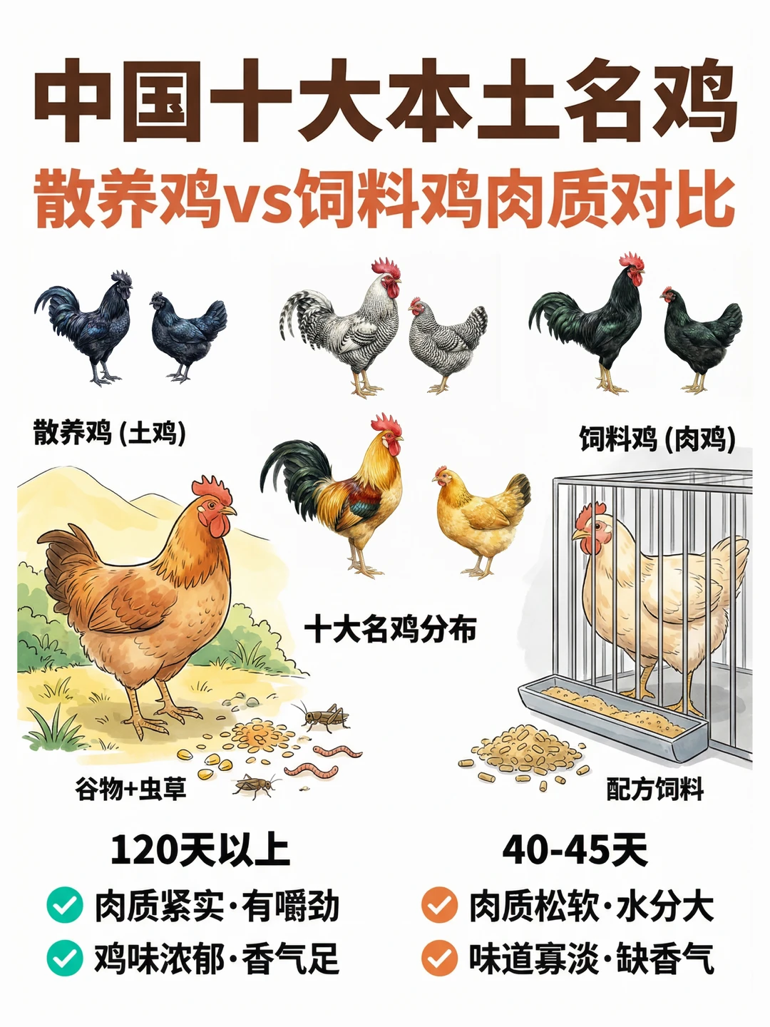 🐔吃鸡指南：中国十大名鸡